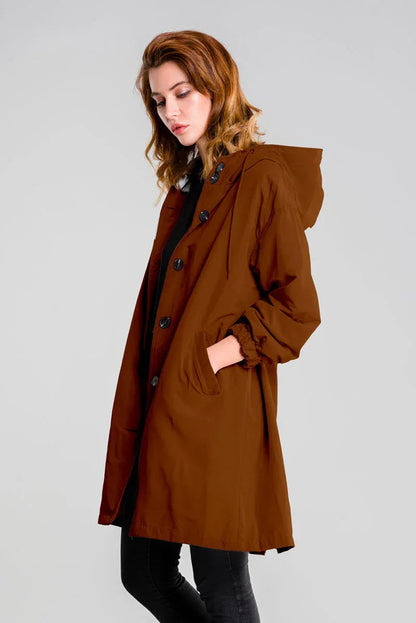 Earth | Parka Cortaviento Café