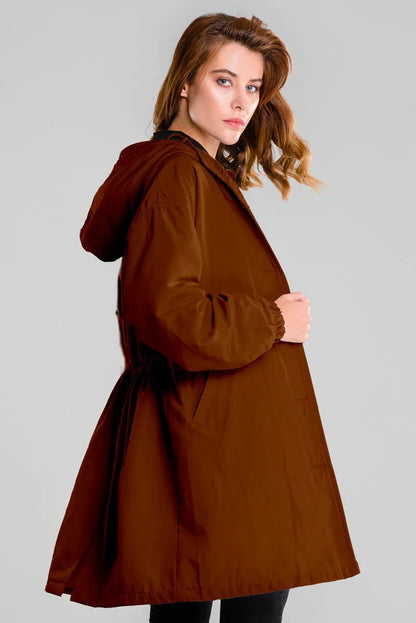 Earth | Parka Cortaviento Café