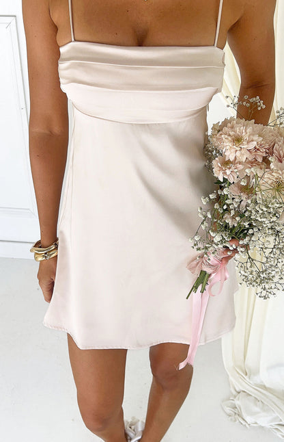 Minivestido crema Chantell