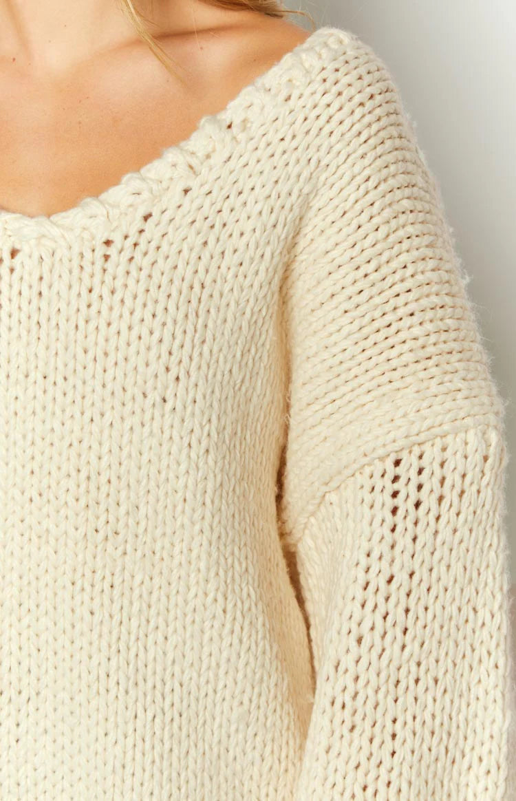Jersey de punto grueso «Delvey Cream»