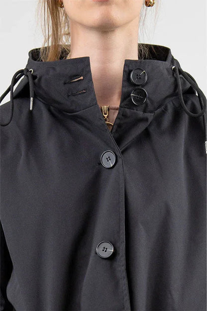 Midnight | Parka Cortaviento Negra