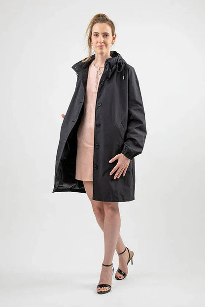 Midnight | Parka Cortaviento Negra
